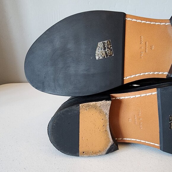 Rag & Bone Black Moto Boot "EUC" - Picture 10 of 16